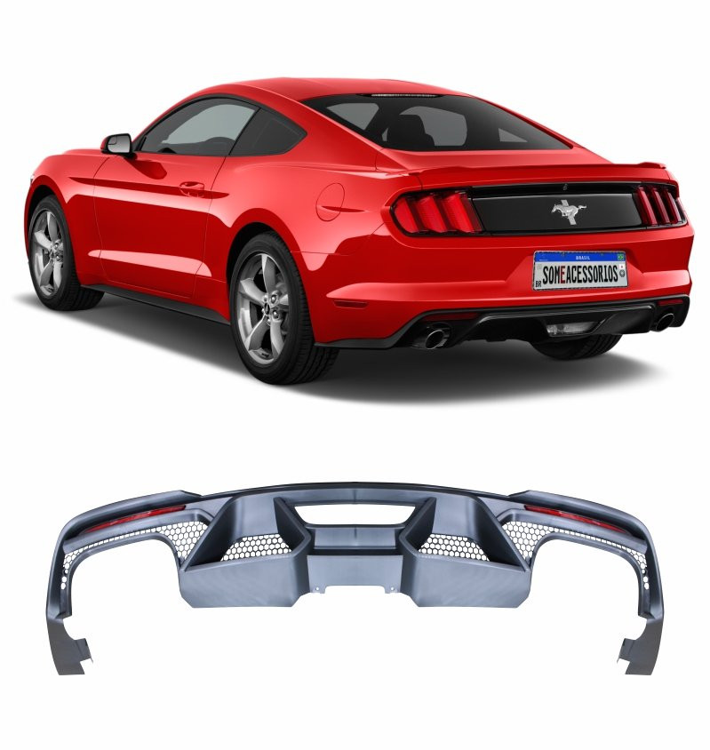 DIFUSOR TRASEIRO MUSTANG SHELBY SAIDA BI LATERAL Vo6	