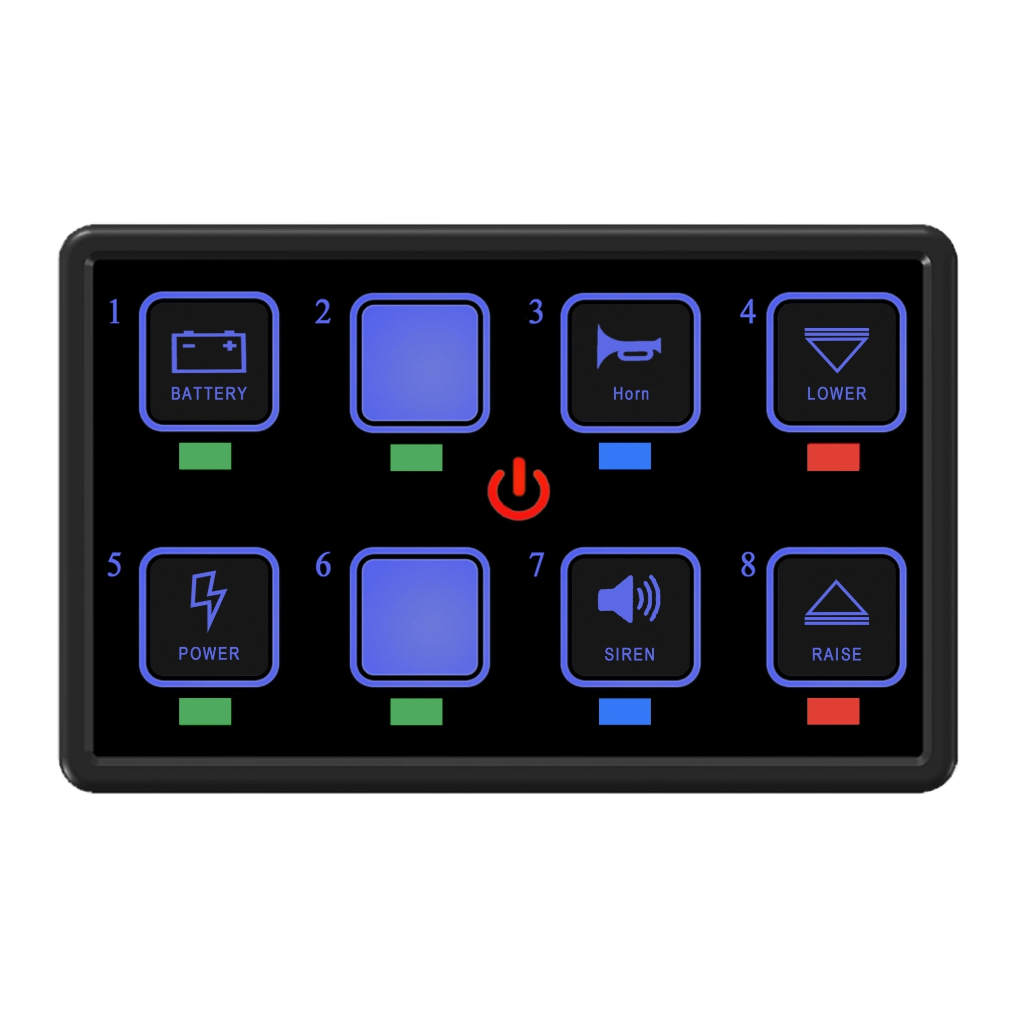 PAINEL INTERRUPTOR GANG TOUCH CAIXA DE CONTROLE BLUETOOTH UNIVERSAL 8 GANG Vo6