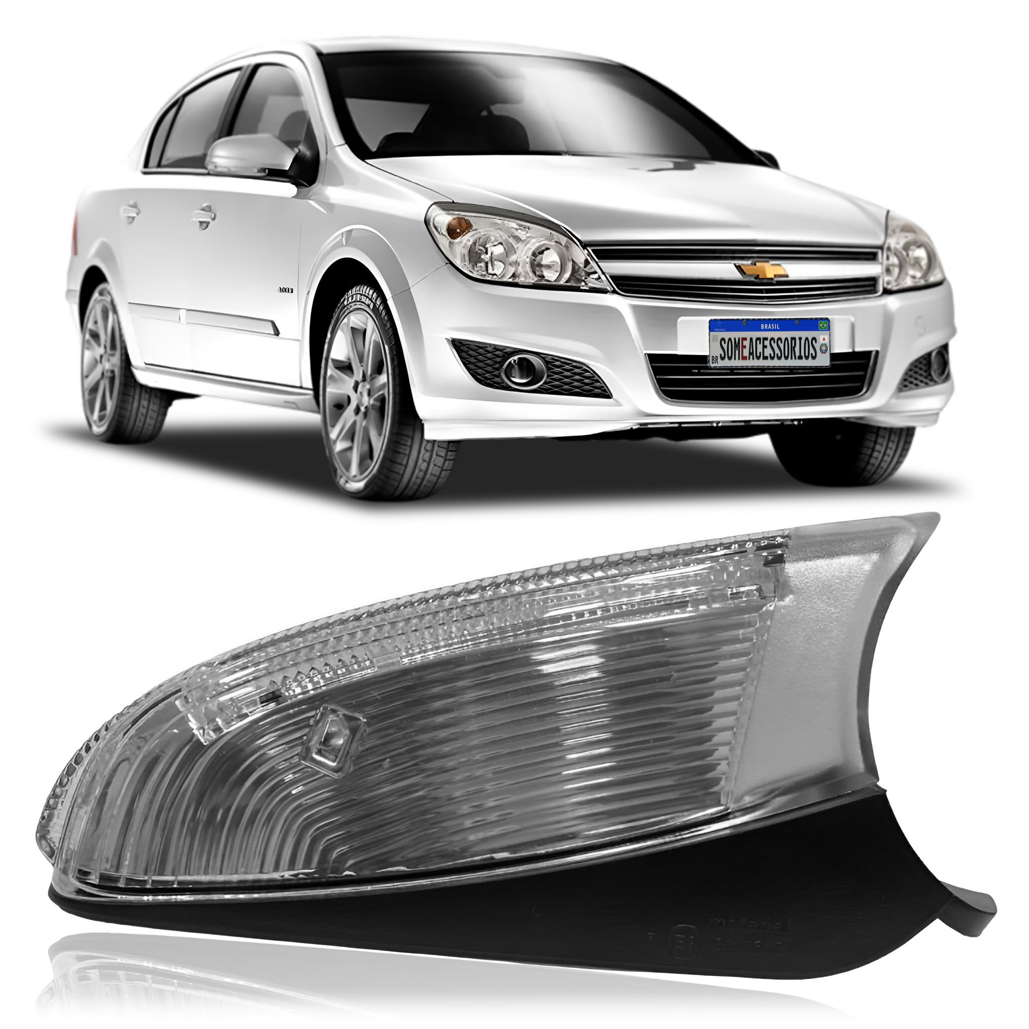 PISCA DO RETROVISOR CHEVROLET VECTRA LADO DIREITO