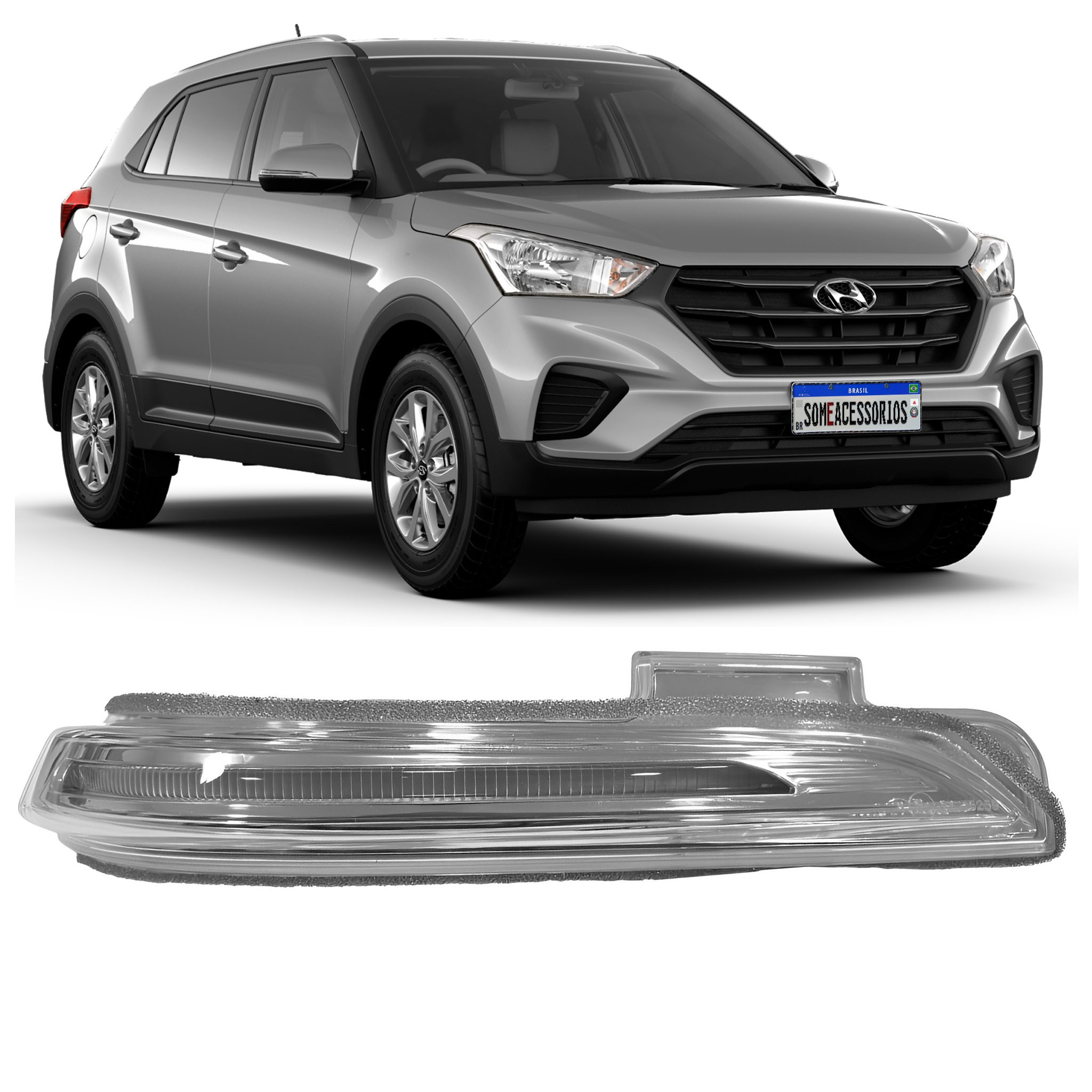 PISCA DO RETROVISOR HYUNDAI CRETA LADO ESQUERDO
