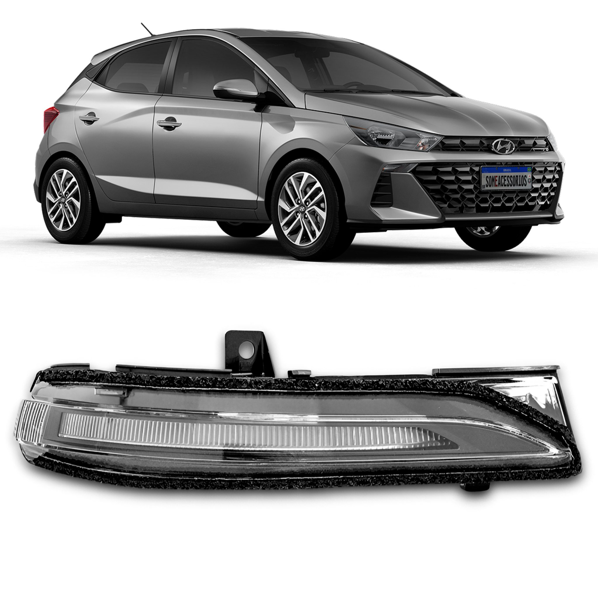 PISCA DO RETROVISOR HYUNDAI HB20 LADO DIREITO