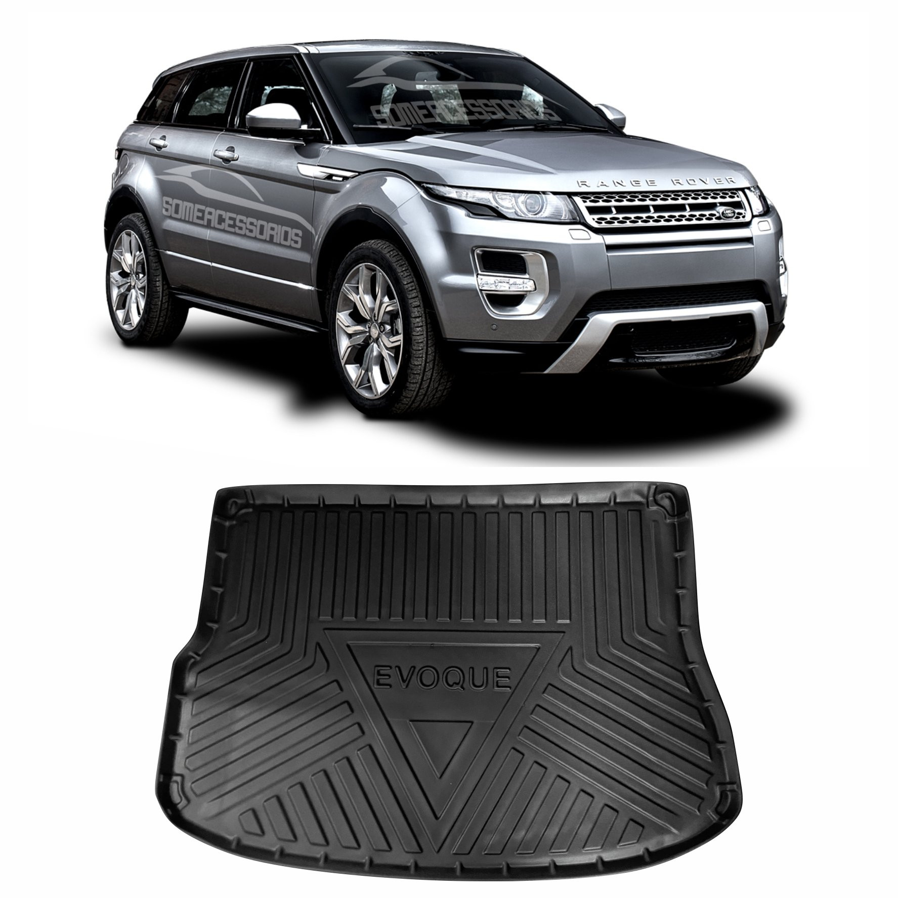TAPETE BANDEJA PORTA MALAS LAND ROVER RANGE ROVER EVOQUE EMBORRACHADO Vo6