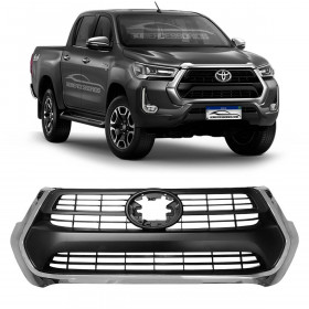 GRADE DIANTEIRA TOYOTA HILUX SRV CROMADO Vo6