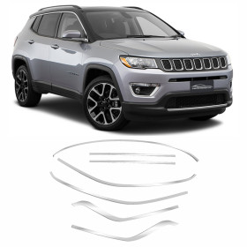 MOLDURA PESTANA SUPERIOR JEEP COMPASS CROMADO Vo6