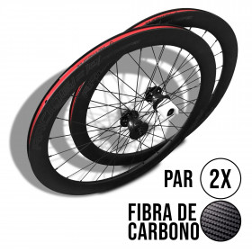 PAR DE RODA EM CARBONO RETROSPEC RS-CBR50 ROAD/SPEED