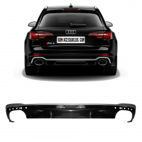 SPOILER DIFUSOR MODELO RS AUDI A4 PRATA Vo6