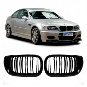 GRADE DIANTEIRA BMW SERIE 3 E46 HAST E DUPLA BLACK Vo6 