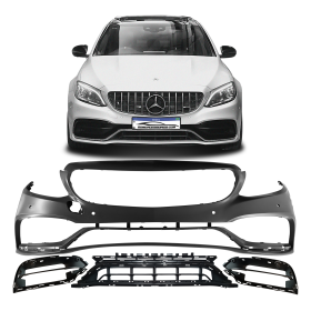 BODY KIT PARA-CHOQUE MERCEDES CLASSE C W205 ESTILO C63 Vo6
