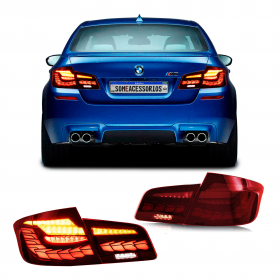 LANTERNA BMW SÉRIE 5 F10 FULL LED VERMELHA Vo6