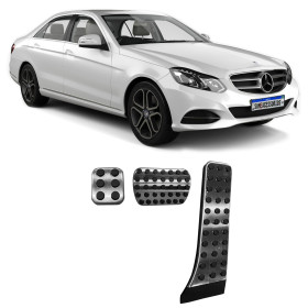 JOGO DE PEDALEIRA MERCEDES BENZ ALUMINIO E BORRACHA Vo6