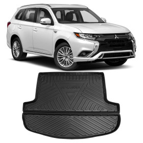 TAPETE BANDEJA PORTA MALAS MITSUBISHI OUTLANDER EMBORRACHADO AUTOMOTIVO Vo6