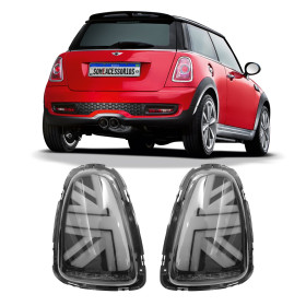 PAR LANTERNA MINI COOPER R56 TRASEIRA LED FUMÊ Vo6