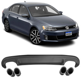 DIFUSOR TRASEIRO VW JETTA GLI PRETO FOSCO VO6