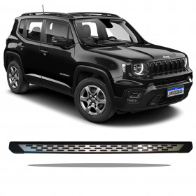 ESTRIBO LATERAL AÇO INOX E ABS JEEP RENEGADE Vo6