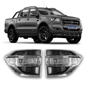 PAR MOLDURA APLIQUE SAIDA DE AR LATERAL FORD RANGER Vo6