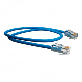 CABO DE REDE CAT6 AZUL 24AWG 1,5 METRO UTP CLIPADO Vo6