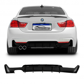 SPOILER DIFUSOR TRASEIRO BMW SÉRIE 4 F32 M-SPORT DUPLO Vo6