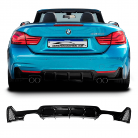 SPOILER DIFUSOR TRASEIRO BMW SÉRIE 4 F32 M-SPORT ESCAPE DUPLO Vo6