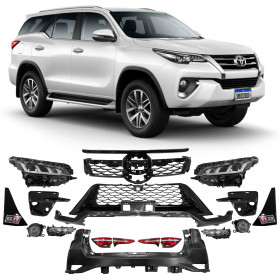 BODY KIT TRANSFORMA TOYOTA SW4 '16-'20 EM MODELO GR BLACK VO6