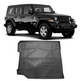 TAPETE BANDEJA PORTA MALAS JEEP WRANGLER EMBORRACHADO AUTOMOTIVO Vo6