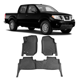 JOGO TAPETE BANDEJA FRONTIER NAVARA EMBORRACHADO AUTOMOTIVO Vo6