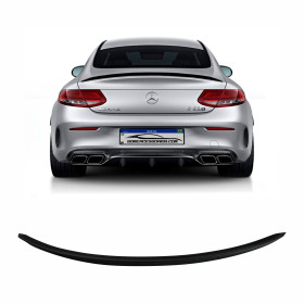 AEROFÓLIO TRASEIRO MERCEDES CLASSE C COUPE W205/C205 C180 C200 C250 PRETO FOSCO Vo6