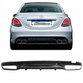 SPOILER DIFUSOR TRASEIRO MERCEDES CLASSE C W205 AMG Vo6