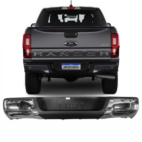 PARACHOQUE TRASEIRO FORD RANGER ACABAMENTO CROMO Vo6