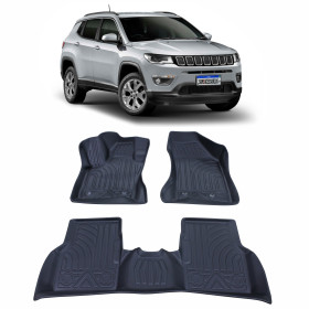 JOGO TAPETE BANDEJA JEEP COMPASS EMBORRACHADO Vo6