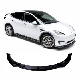 SPOILER DIANTEIRO TESLA MODELO Y FRONT LIP BLACK PIANO Vo6