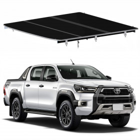 CAPOTA RIGIDA TRI FOLD TOYOTA HILUX ROCCO PRETA 3 PARTES Vo6
