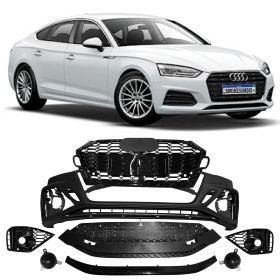 BODY KIT DIANTEIRO TRANSFORMA AUDI A5 EM MODELO AUDI RS5 2021 Vo6