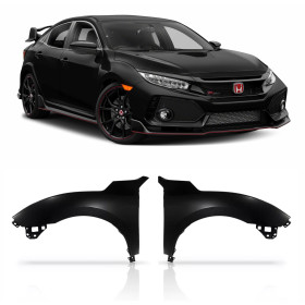 PAR PARALAMAS EM AÇO HONDA CIVIC G10 MODELO TYPE R Vo6  