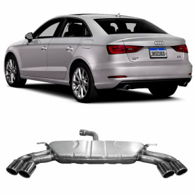 ESCAPAMENTO COM ABAFADOR AUDI A3 SEDAN MODELO S3 S-LINE 1.8T AÇO Vo6