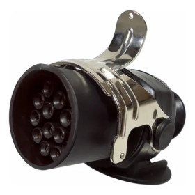 TOMADA ELETRICA PARA ENGATE REDONDA 15 POLOS MACHO 12V 24V DNI