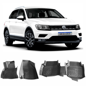 JOGO DE TAPETE INTERNO VW TIGUAN MODELO BANDEJA EMBORRACHADO Vo6