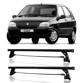RACK TETO CLIO ATE 1999 4 PORTAS MODELO AÇO PRETO LONG LIFE