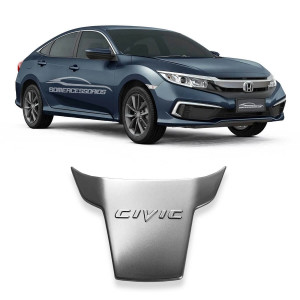 APLIQUE VOLANTE HONDA CIVIC PRATA Vo6
