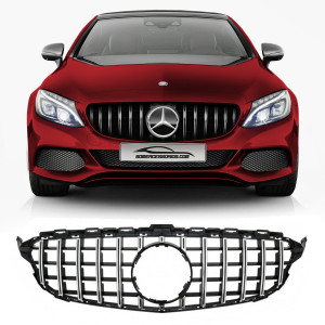 GRADE MERCEDES CLASSE C W205 GTR AMG CROMADO 