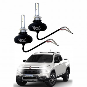 KIT LAMPADA ULTRA LED H27 12/24V HEADLIGHT 6000K Vo6