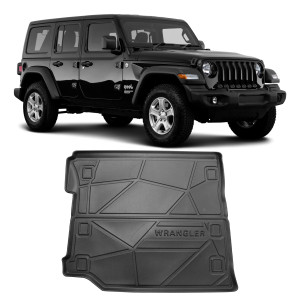 TAPETE BANDEJA PORTA MALAS JEEP WRANGLER EMBORRACHADO AUTOMOTIVO Vo6