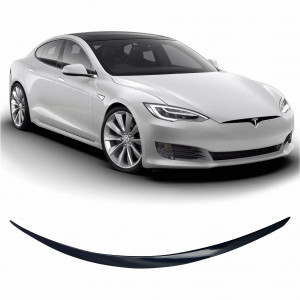 AEROFOLIO TRASEIRO TESLA NODELO S BLACK PIANO Vo6