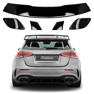 AEROFÓLIO SPOILER TRASEIRO MERCEDES CLASSE A W177 BLACK PIANO VO6