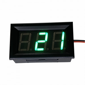VOLTIMETRO MEDIDOR DE TENSÃO DIGITAL DISPLAY AZUL MINI TESTADOR 2 FIOS Vo6