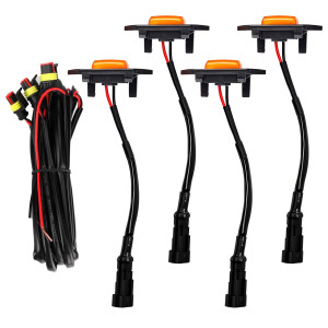 KIT 4 LEDS PARA GRADE FRONTAL UNIVERSAL AMBAR Vo6