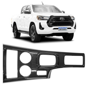 MOLDURA APLIQUE CONSOLE CENTRAL TOYOTA HILUX Vo6