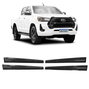 JOGO APLIQUE ACABAMENTO INTERNO PORTA TOYOTA HILUX Vo6