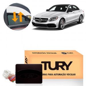 ACIONADOR VIDRO TURY ANTIESMAGAMENTO MERCEDES-BENSZ C180 2015 EM DIANTE PRO4.38LONGK