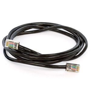 CABO DE REDE PRETO CAT6 24AWG 3 METROS UTP CLIPADO Vo6