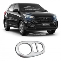 APLIQUE BOTOES RETROVISOR HYUNDAI CRETA PRATA Vo6